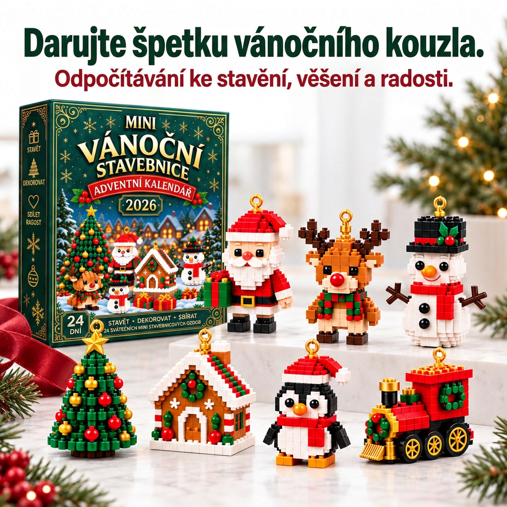 🎅🔥 POSLEDNÍ DEN: 50% SLEVA 🍉 Vánoční stavebnicový adventní kalendář pro celou rodinu! 💎