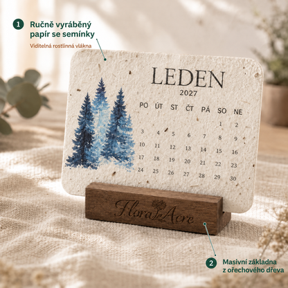 🌱 Kalendář se semínky k zasazení na rok 2027 🍈 – Rok plný krásy, na každé stránce nový život! 🌸🎁