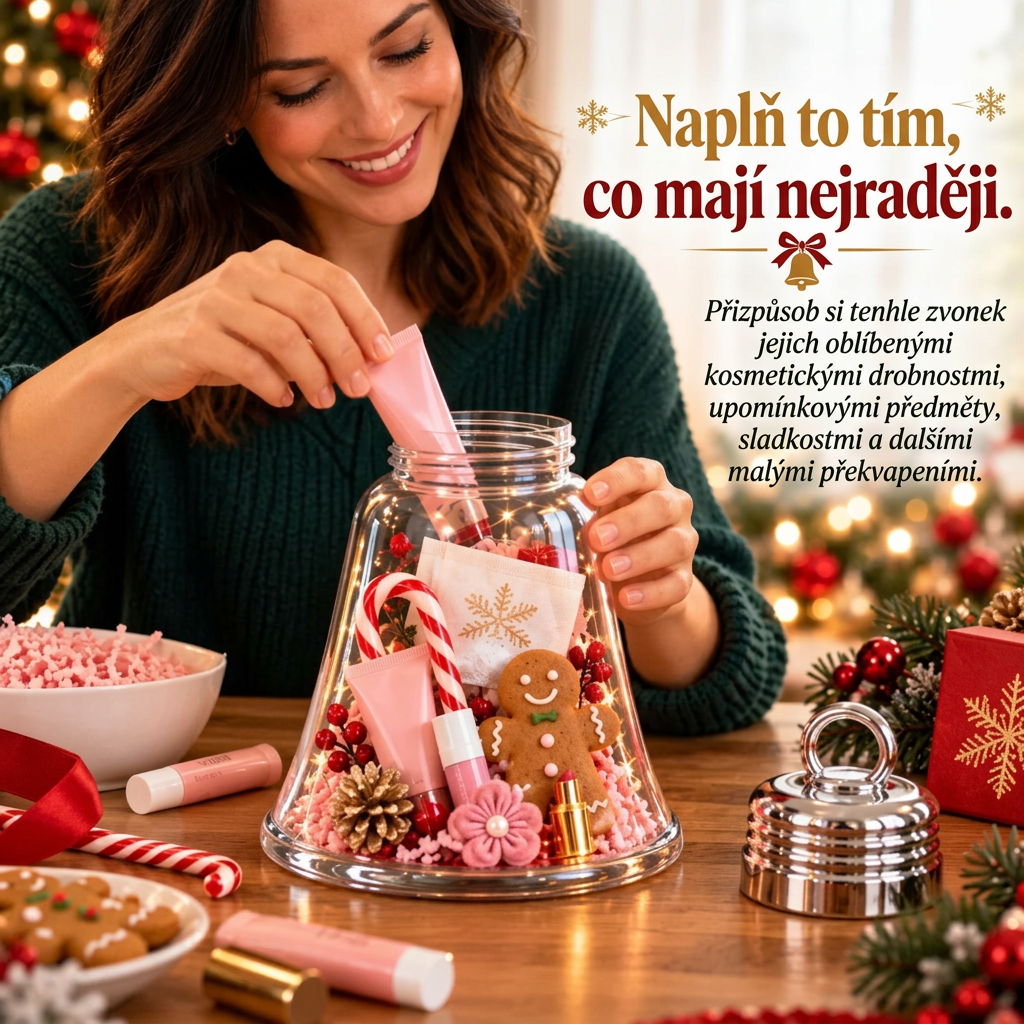 🎁 DIY vánoční dárková krabička se zvonečkem – Proměňte malé dárky v jedno velké překvapení 🎄