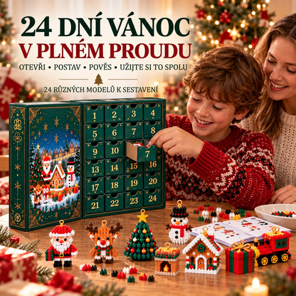 🎅🔥 POSLEDNÍ DEN: 50% SLEVA 🍇 Vánoční stavebnicový adventní kalendář pro celou rodinu! 💎
