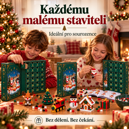 🎅🔥 POSLEDNÍ DEN: 50% SLEVA 🍇 Vánoční stavebnicový adventní kalendář pro celou rodinu! 💎