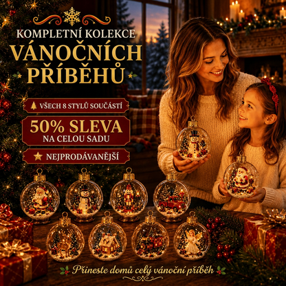🎄 Ragyogó Karácsonyi Mesedísz🍈 – Világító Miniatűr Ünnepi Jelenet Meleg LED Fénnyel✨
