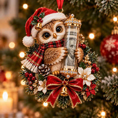 🎁 Roztomilá vánoční ozdoba se zvířátkem na peněžní dárek – dekorace na stromeček 🎄💵