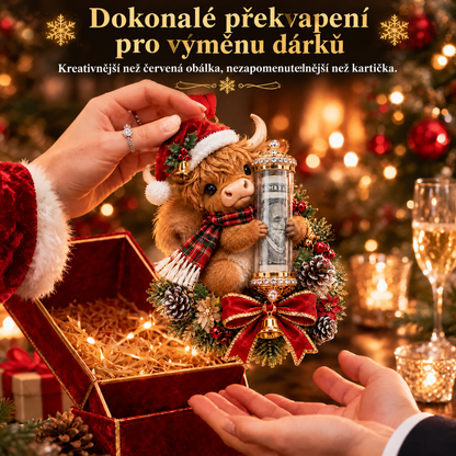 🎁 Roztomilá vánoční ozdoba se zvířátkem na peněžní dárek – dekorace na stromeček 🎄💵