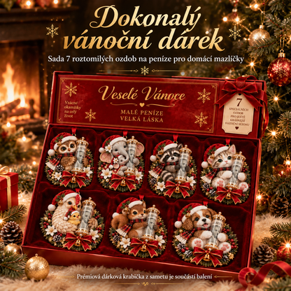 🎁 Roztomilá vánoční ozdoba se zvířátkem na peněžní dárek – dekorace na stromeček 🎄💵