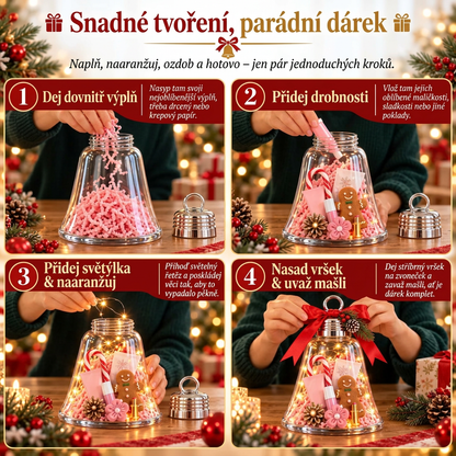 🎁 DIY vánoční dárková krabička se zvonečkem – Proměňte malé dárky v jedno velké překvapení 🎄