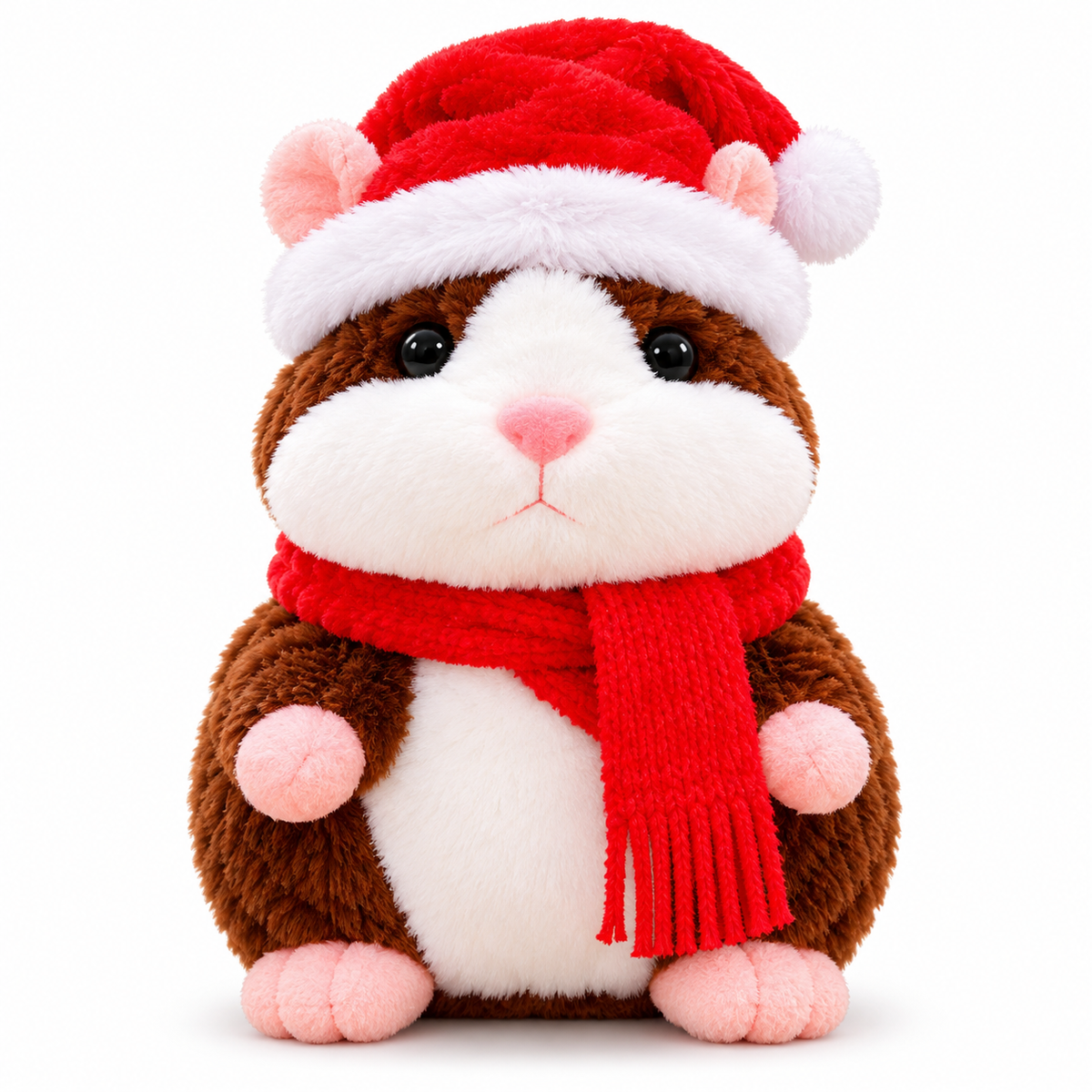 🎄 Beszélő Plüsshörcsög 🐹 – Ismétli a Szavaidat és Viccesen Bólogat! Tökéletes Karácsonyi Ajándék 🎁