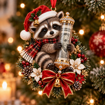 🎁 Roztomilá vánoční ozdoba se zvířátkem na peněžní dárek – dekorace na stromeček 🎄💵