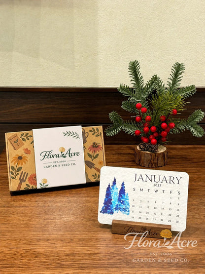 🌱 Kalendář se semínky k zasazení na rok 2027 🍈 – Rok plný krásy, na každé stránce nový život! 🌸🎁